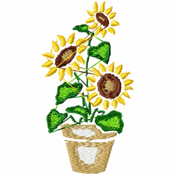 Vase For Flowers Embroidery Design 3 Vase For Flowers Embroidery Design 3